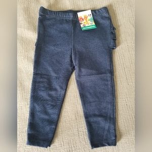 Solid blue leggings ruffles butt